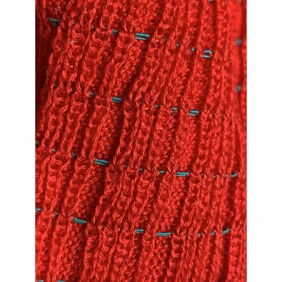 3.1 Phillip Lim Red crew neck Cropped Sweater Top with bell sleeve small - Picture 2 of 8